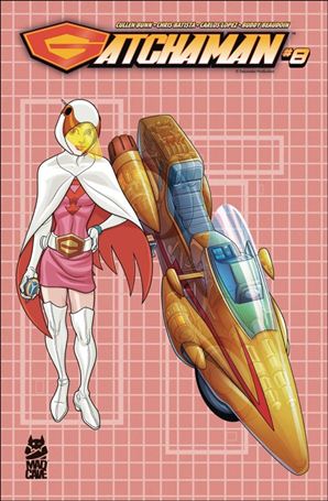 Gatchaman issue 8-B Chris Batista Blueprint Cover