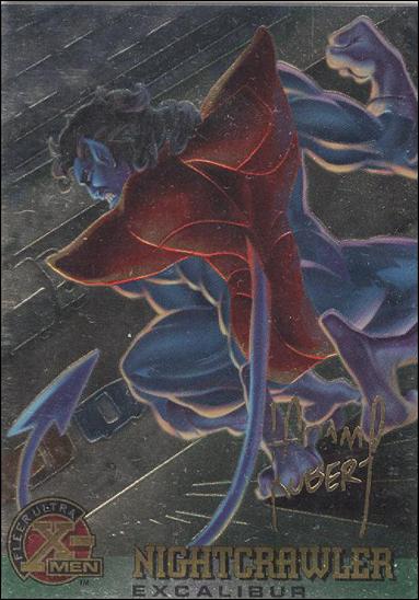 1996 Fleer Ultra X-Men All Chromium (Gold Signature Parallel Base Set) card 27 Nightcrawler
