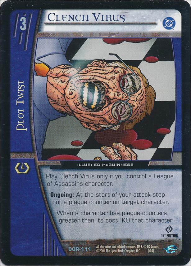 DC Origins: VS System (Base Set) card DOR-111 Clench Virus