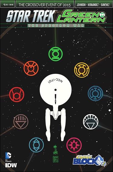 Star Trek/Green Lantern (2015) issue 1-OE Francesco Francavilla Comic Block Cover