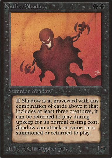 Magic the Gathering: Limited Edition Beta (Base Set) card 117 Nether Shadow