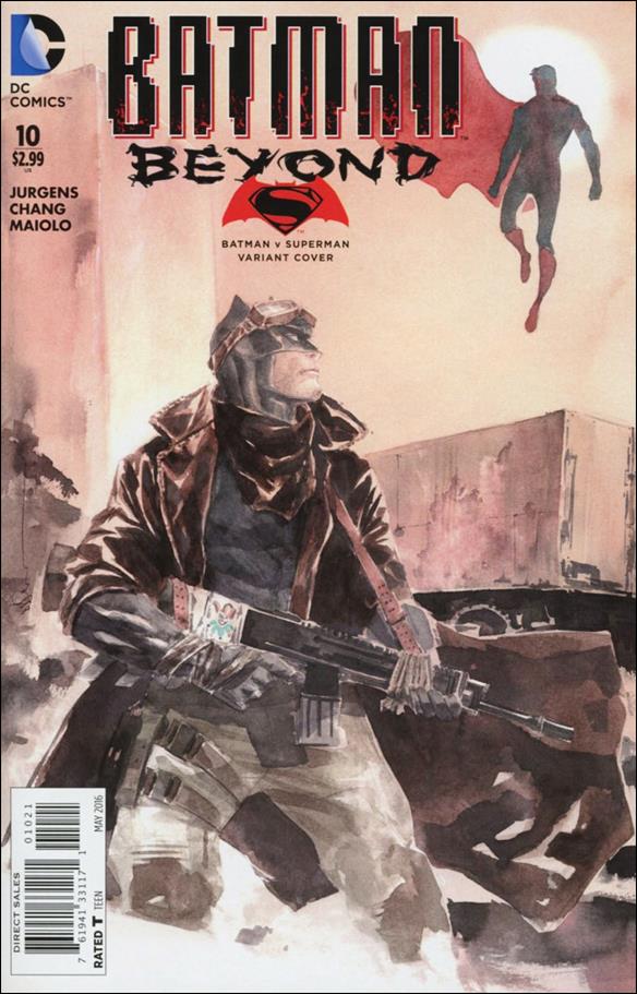 Batman Beyond (2015) issue 10-B Dustin Nguyen Batman v Superman Cover