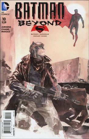 Batman Beyond (2015) issue 10-B Dustin Nguyen Batman v Superman Cover