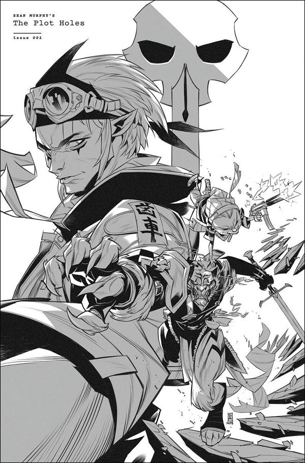 Plot Holes issue 1-N Kim Jacinto B&W Cover (2nd Printing)