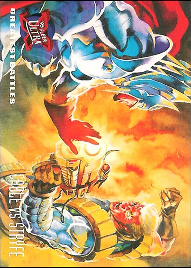 1995 Fleer Ultra X-Men (Base Set) card 128 Cable vs Stryfe