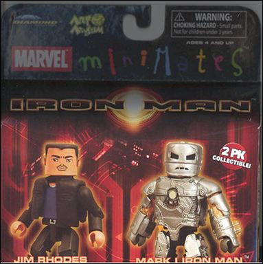 Marvel Minimates figure 60 Jim Rhodes and Mark I Iron Man