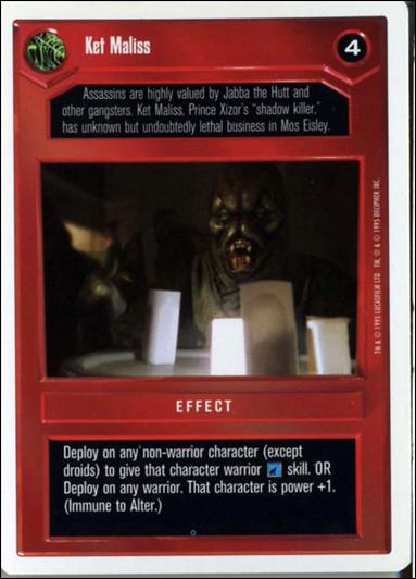 Star Wars: Premiere Unlimited (Base Set) card 58 Ket Maliss