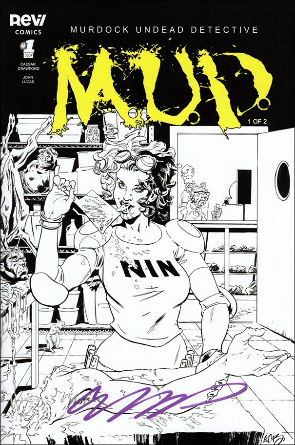 M.U.D. (2017/10) issue 1-B Black and White Cover