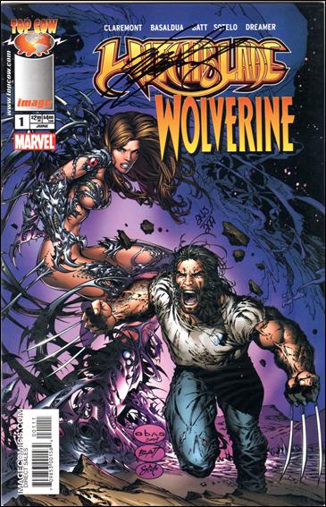 Witchblade/Wolverine issue 1-C DF "e.Bas" Cover (Signed by C. Claremont) 1/299   