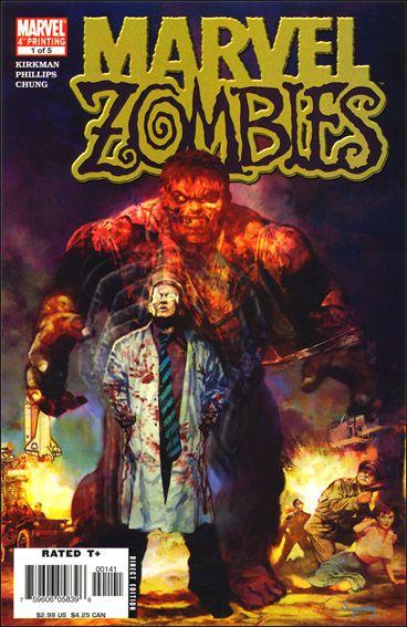 Marvel Zombies (2006) issue 1-D Incredible Hulk (1962)  #1 Cover (4th Printing)