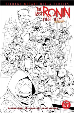 Teenage Mutant Ninja Turtles: The Last Ronin - Lost Day Special issue 1-E Eau & Isaac Escorza B&W 1:50 Cover