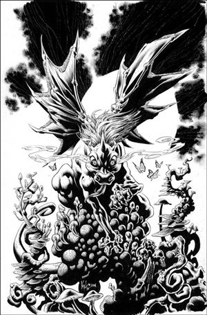 Herculoids (2025) issue 4.00-M Kyle Hotz B&W 1:10 Cover