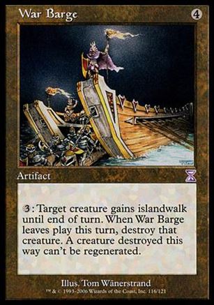 Magic the Gathering: Time Spiral (Timeshifted Subset) card 116 War Barge