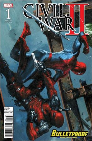 Civil War II issue 1-TA Gabriele Dell'Otto Bulletproof Comics Cover