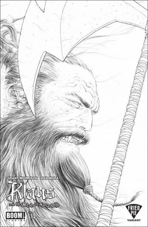 Klaus and the Crisis in Xmasville issue 1-D Frank Quitely B&W Fried Pie Cover