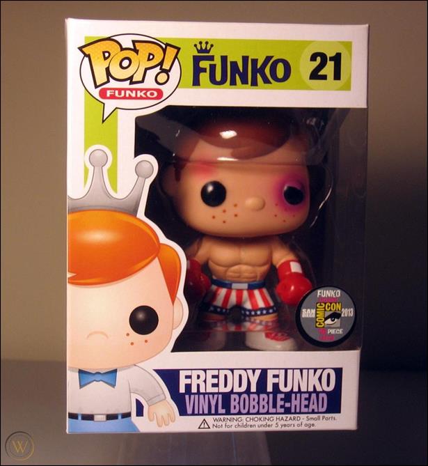 Pop! Funko - Freddy Funko figure 21-B Freddy Funko (Apollo Creed Bruised) SDCC  