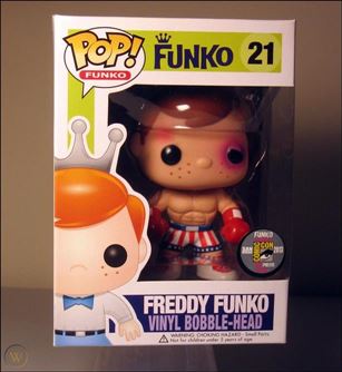 Pop! Funko - Freddy Funko figure 21-B Freddy Funko (Apollo Creed Bruised) SDCC  