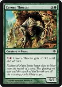 Magic the Gathering: Shards of Alara (Base Set) card 125 Cavern Thoctar