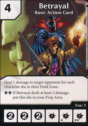 Marvel Dice Masters Amazing Spider-Man card 27 Betrayal: Basic Action Card