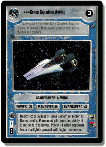 Star Wars: Death Star II Limited (Base Set) card 171 Green Squadron A-Wing