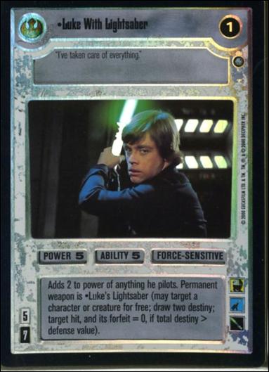 Star Wars: Reflections II: Expanding the Galaxy (Base Set) card 102 Luke With Lightsaber