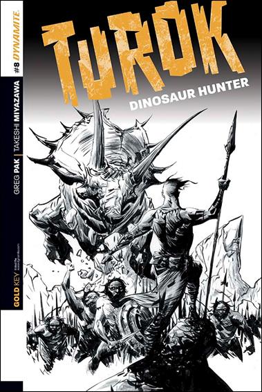 Turok: Dinosaur Hunter (2014) issue 8-D Jae Lee 1:25 Black & White Cover