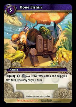 World of Warcarft: Fires of Outland (Loot Subset) card 2 Gone Fishin'