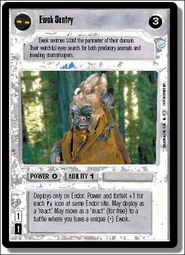 Star Wars: Endor Limited (Base Set) card 92 Ewok Sentry