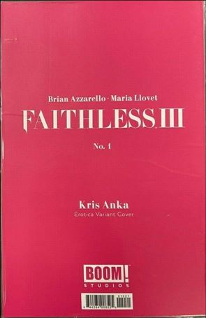 Faithless III issue 1-B Kris Anka Polybagged Erotic Cover