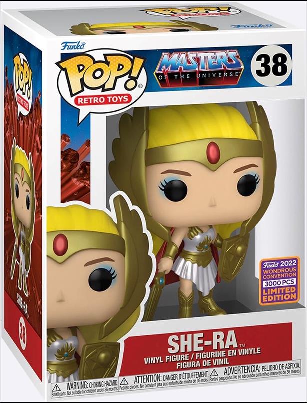 POP! Retro Toys figure 38-D She-Ra (Metallic) Wonderous Convention 1/3000