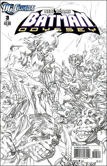 Batman: Odyssey (2011) issue 3-B Neal Adams 1:10 Black and White Cover