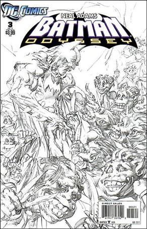 Batman: Odyssey (2011) issue 3-B Neal Adams 1:10 Black and White Cover