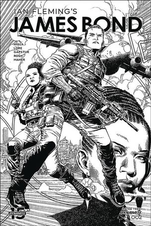 James Bond (2019) issue 2-B Jim Cheung 1:10 Black and White Cover