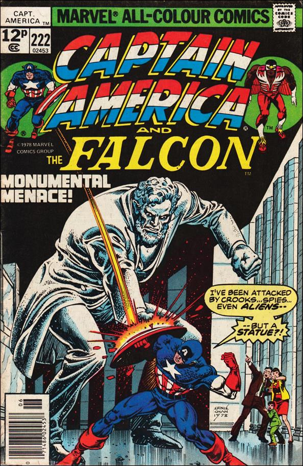 Captain America (1968) issue 222-B UK Price Cover