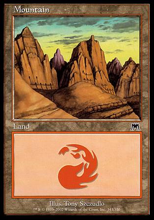 Magic the Gathering: Onslaught (Base Set) card 343 Mountain
