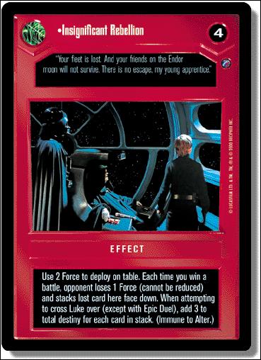 Star Wars: Death Star II Limited (Base Set) card 36 Insignificant Rebellion