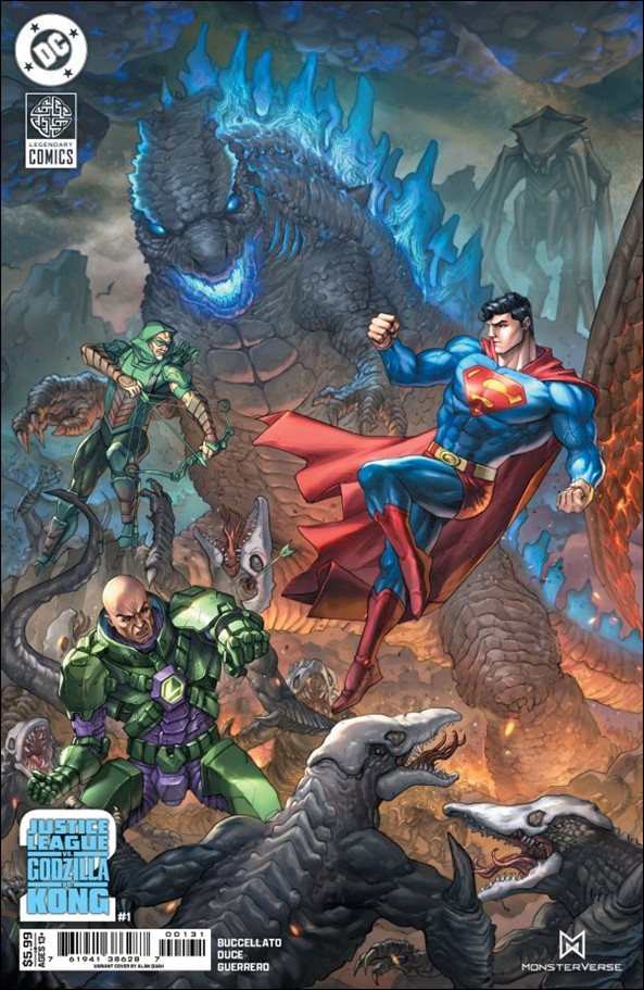 Justice League vs. Godzilla vs. Kong 2 issue 1-C Alan Quah Connecting Cardstock Cover