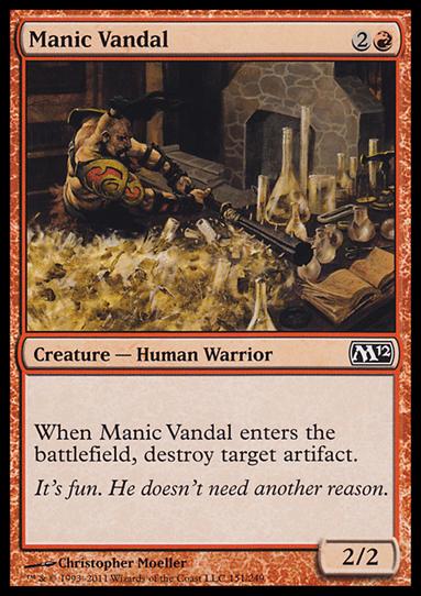 Magic the Gathering: 2012 Core Set (Base Set) card 151 Manic Vandal