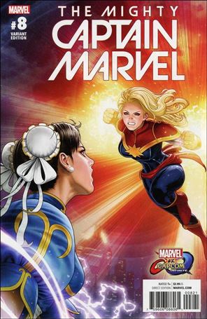 Mighty Captain Marvel issue 8-B Shinkiro Marvel vs Capcom Cover