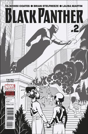 Black Panther (2016) issue 2-F Brian Stelfreeze B&W Cover (Third Printing)