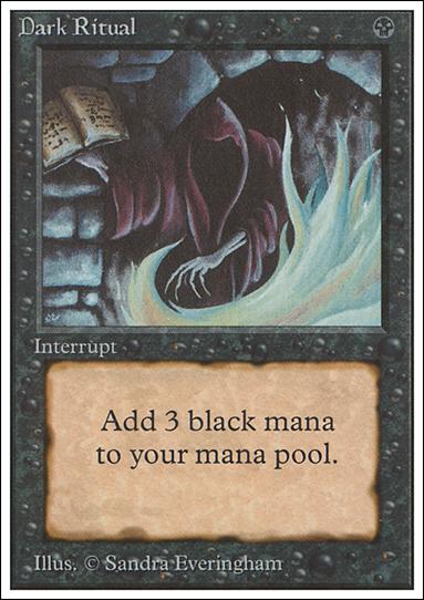 Magic the Gathering: Unlimited (Base Set) card 99 Dark Ritual