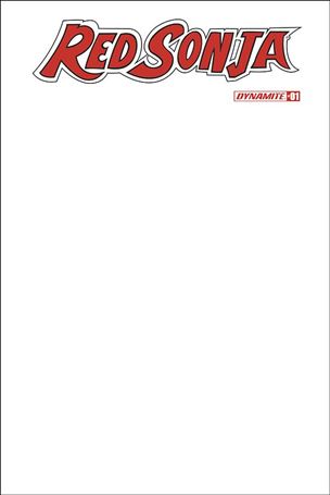 Red Sonja (2019) issue 1-F Blank Authentix Cover