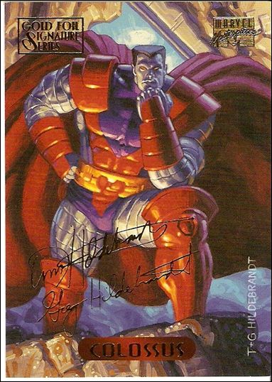 1994 Marvel Masterpieces (Gold-Foil Signature Parallel Base Set) card 24 Colossus