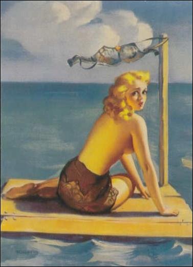 Elvgren's Calendar Pinups 2 (Base Set) card 80 S.O.S.