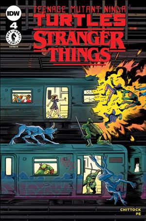 Teenage Mutant Ninja Turtles x Stranger Things issue 4-H Tyler Boss 1:250 Cover