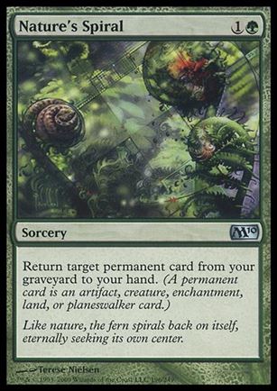 Magic the Gathering: 2010 Core Set (Base Set) card 196 Nature's Spiral