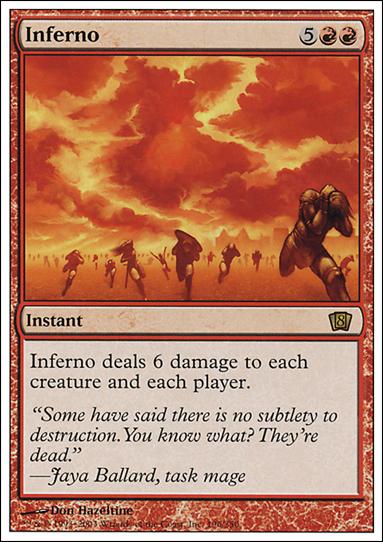 Magic the Gathering: 8th Edition (Base Set) card 196 Inferno