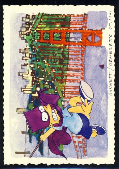 Simpsons Mania! (Base Set) card 71 Tony Bennett