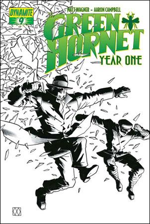 Green Hornet: Year One issue 9-C Matt Wagner 1:15 Black & White Cover
