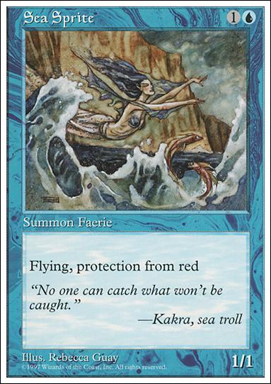 Magic the Gathering: 5th Edition (Base Set) card 120 Sea Sprite